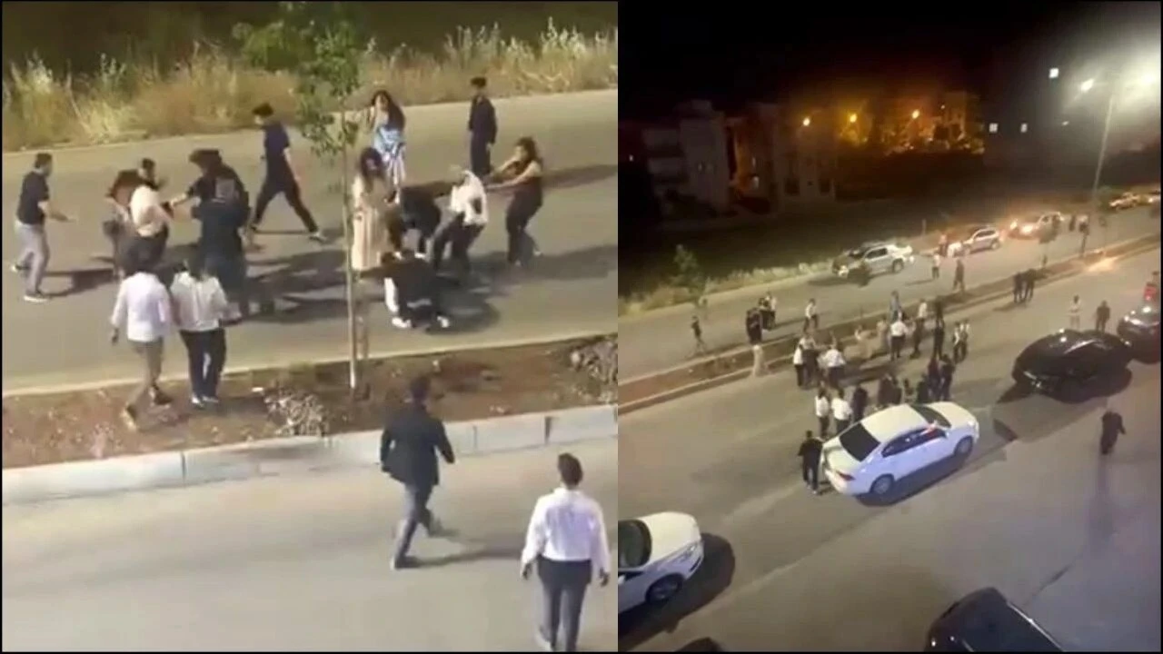 Mutlu gün kabusa döndü: Gelin ve damat kavganın ortasında kaldı