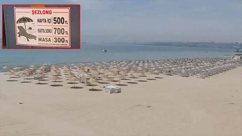 İstanbul'da plajlar sezona hazır: Giriş ücreti 2 bin lira olan var
