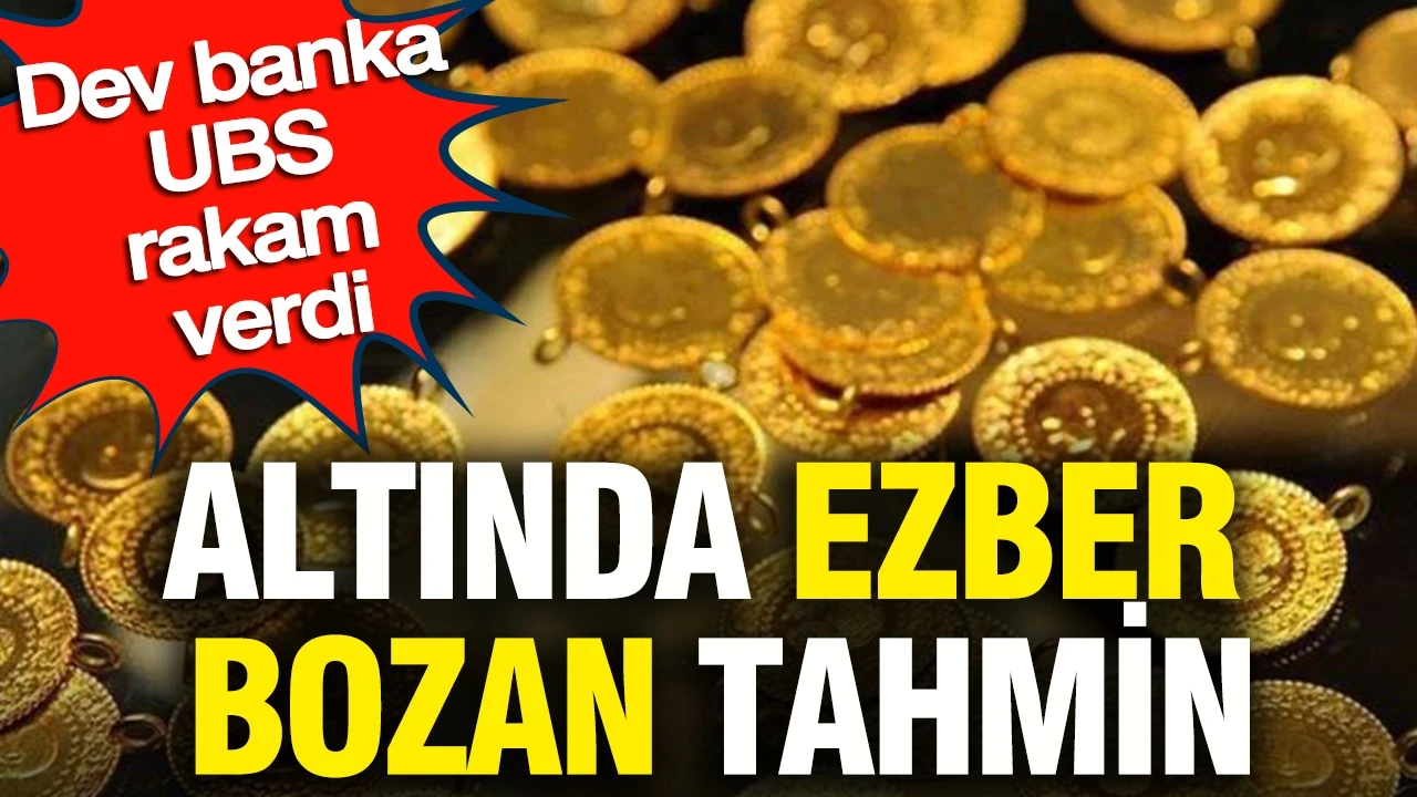 Altın bu seviyelere gelecek: Dev banka UBS rakam verdi