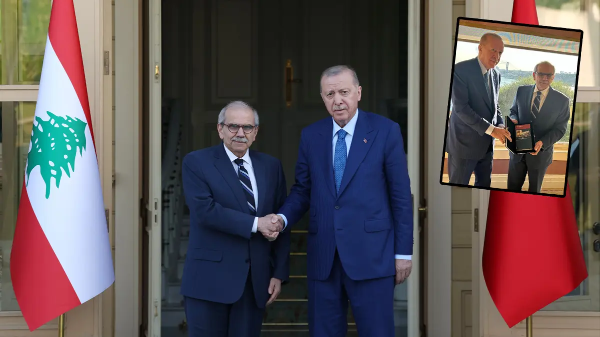 Cumhurbaşkanı Erdoğan'dan bizzat hediye etti! Lübnan Başbakanı Selam'a anlamlı jest