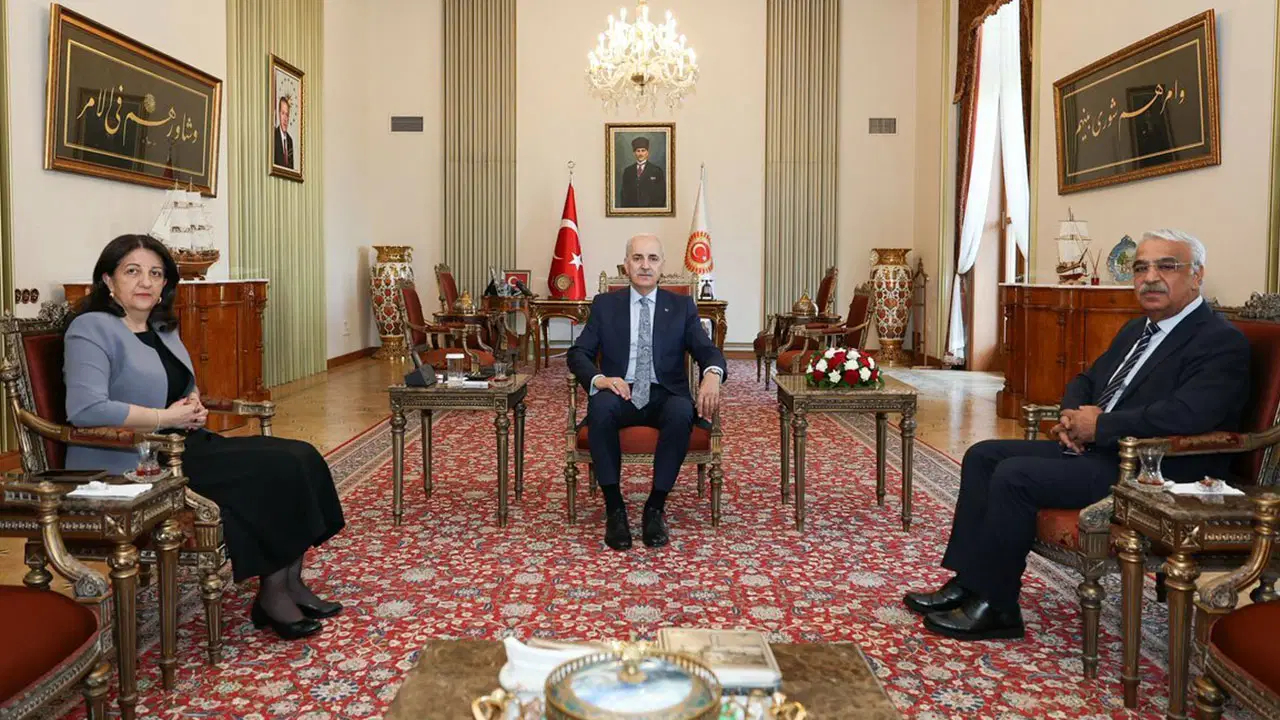 TBMM'de süreç görüşmesi: Numan Kurtulmuş, İmralı heyetini kabul etti