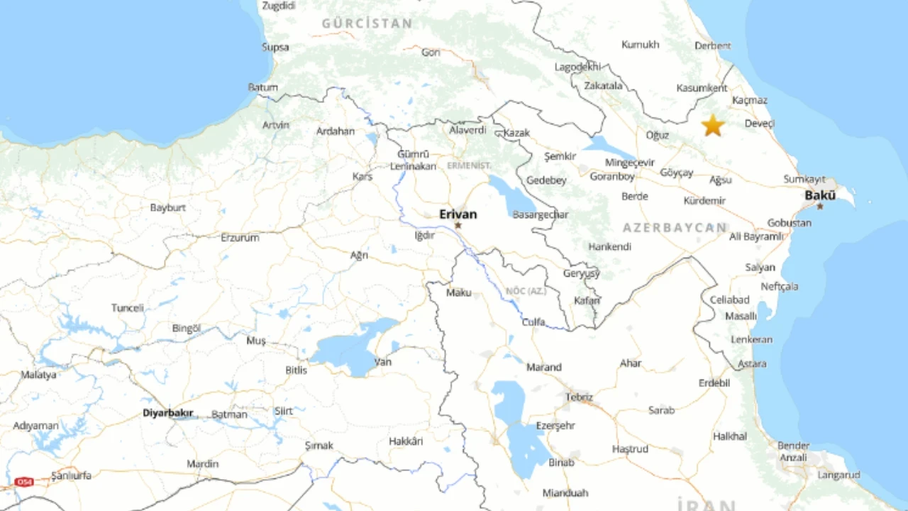 Kardeş ülke Azerbaycan'da 4,8 büyüklüğünde deprem