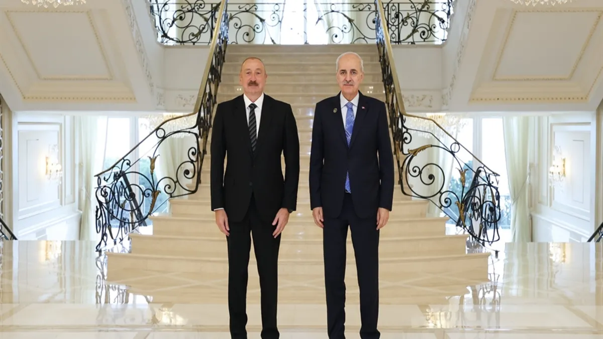 Azerbaycan Cumhurbaşkanı Aliyev Kurtulmuş'u kabul etti! İşte masadaki konular
