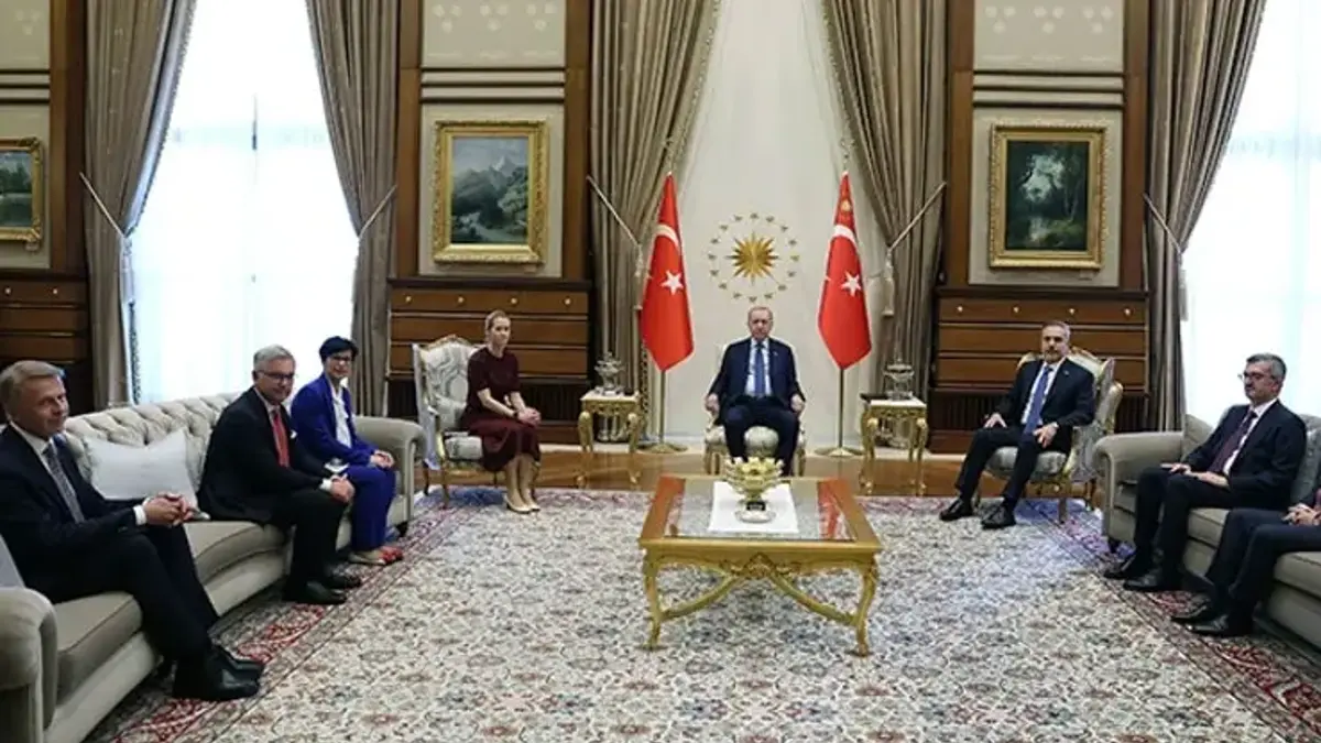 Cumhurbaşkanı Erdoğan, AB Yüksek Temsilcisi Kaja Kallas'ı kabul etti
