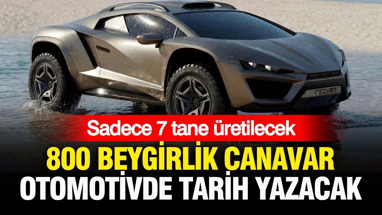 Sadece 7 tane üretilecek: 800 beygirlik canavar otomotivde tarih yazacak