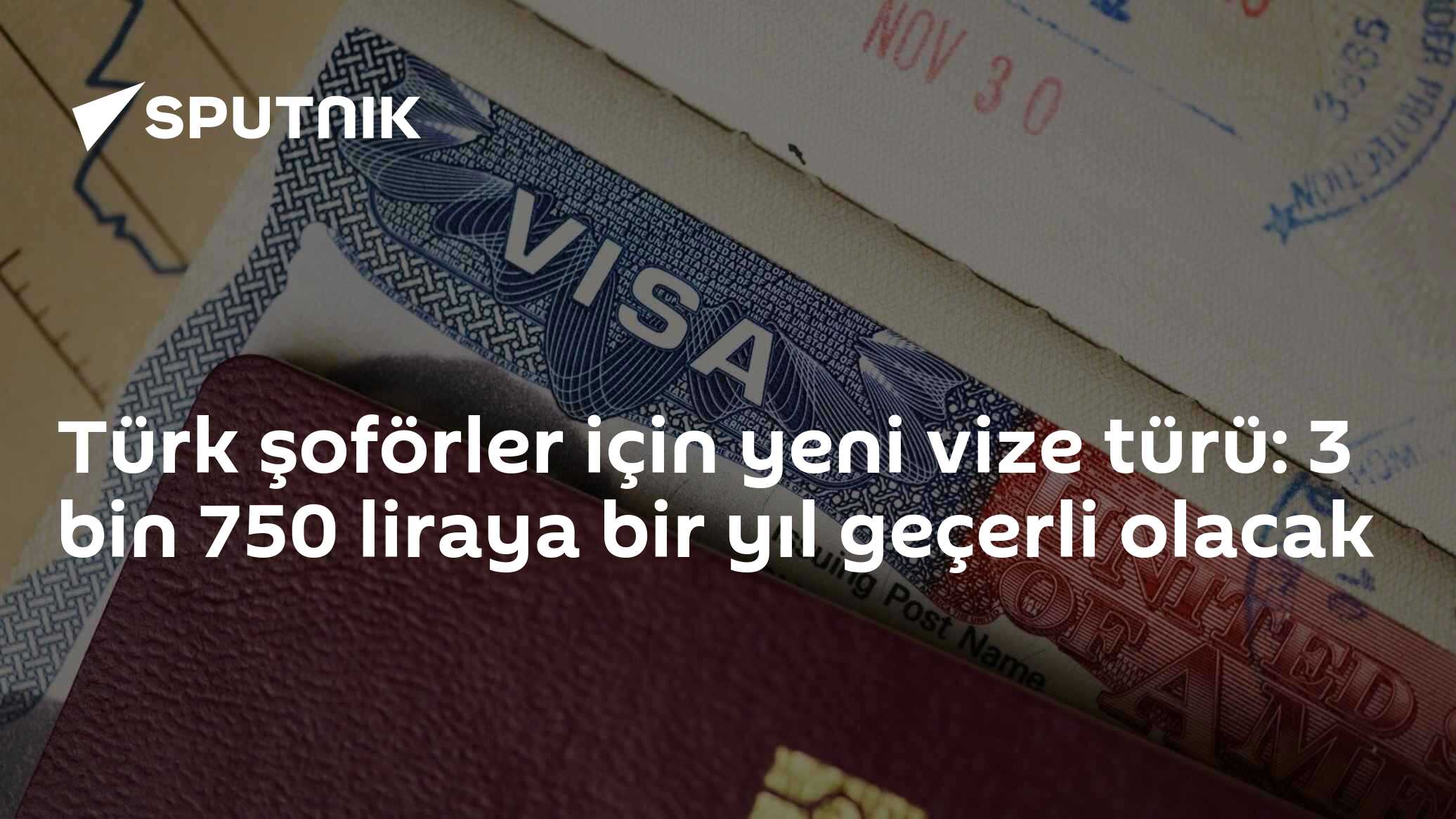 Türk şoförler için yeni vize türü: 3 bin 750 liraya bir yıl geçerli olacak