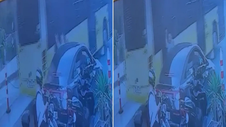 Şişli'de İETT otobüsünün yayaya çarpma anı güvenlik kamerasında