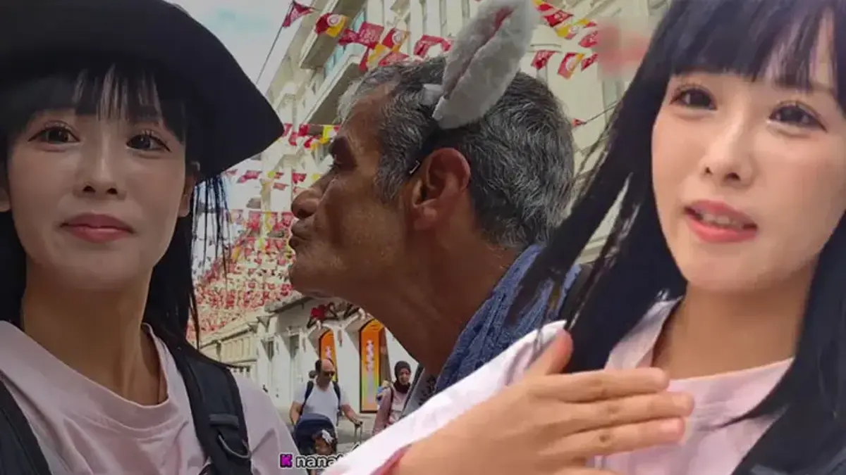 İstiklal Caddesi'nde skandal görüntüler! Japon yayıncıyı rahatsız etti, esnaf müdahale etti