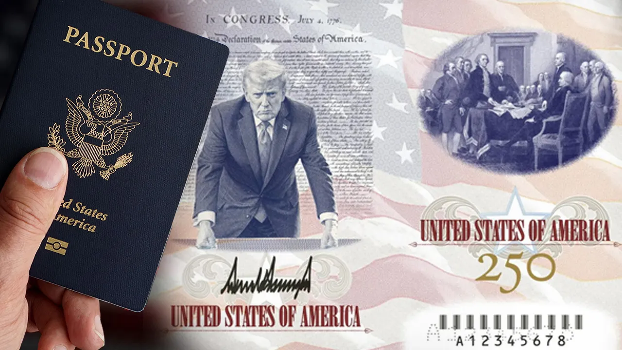 ABD'nin yeni pasaportu tanıtıldı! Üzerinde Trump'ın portresi var