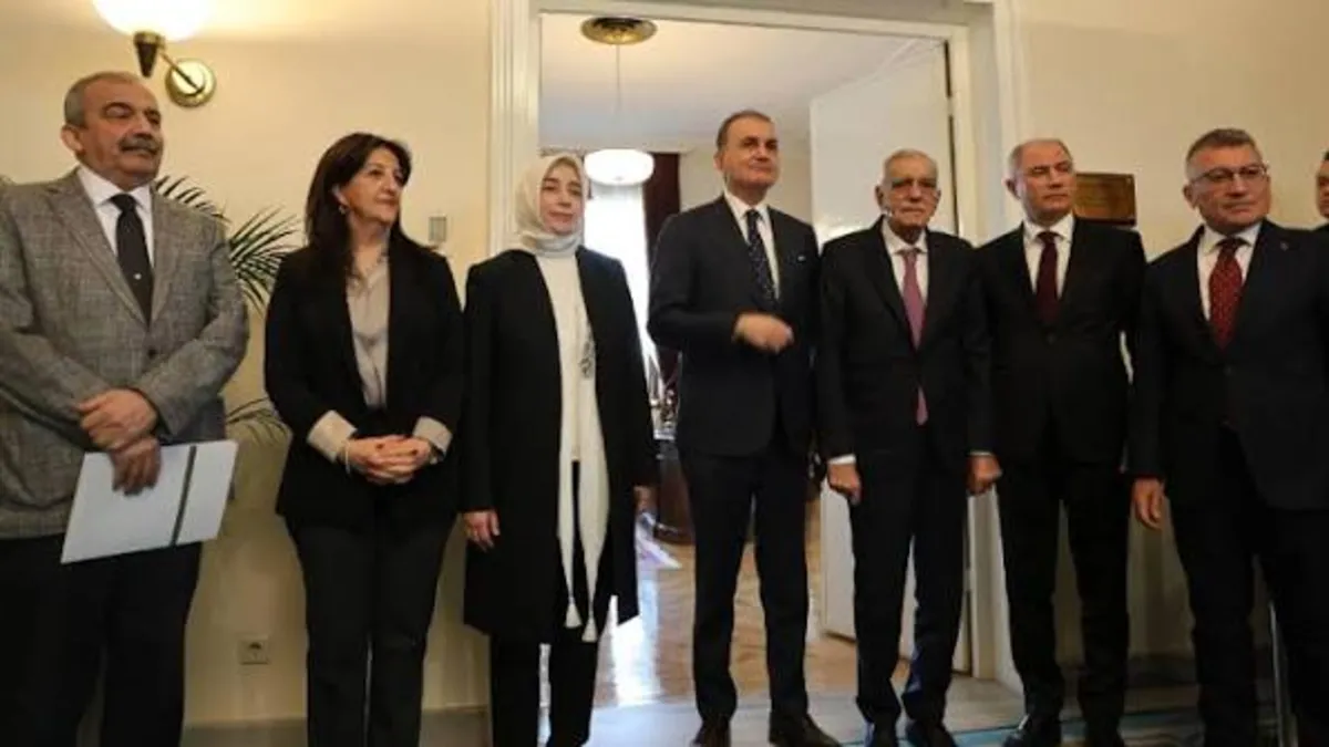 AK Parti ve DEM Parti heyetleri Meclis'te görüştü