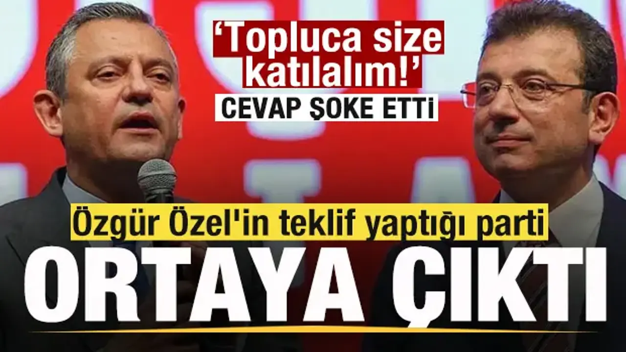 Özgür Özel'in teklif yaptığı parti ortaya çıktı! Topluca size katılalım! Cevap şoke etti