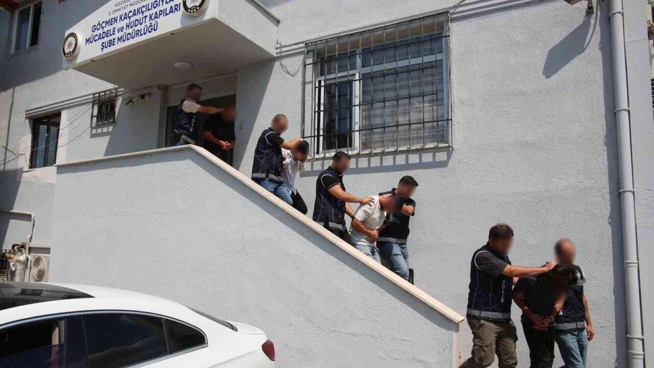 Kocaeli merkezli operasyonda 9 göçmen kaçakçısı tutuklandı