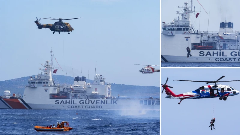 Deniz Aslanı-2026 Arama Kurtarma Davet Tatbikatı'nın birinci senaryosu tamamlandı