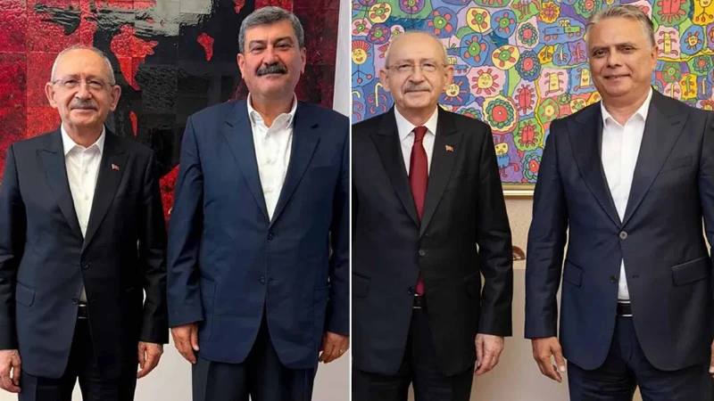 CHP Genel Merkezi'nde hareketli günler: İki belediye başkanı Kılıçdaroğlu'nu ziyaret etti