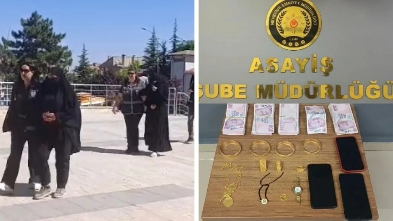 Altınlarla kaçmaya çalışan gelin yakalandı