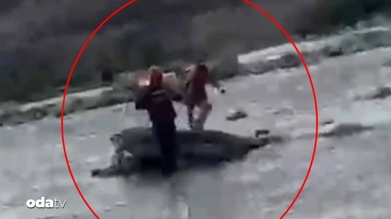 Mahsur kalan çocuğu AFAD kurtardı