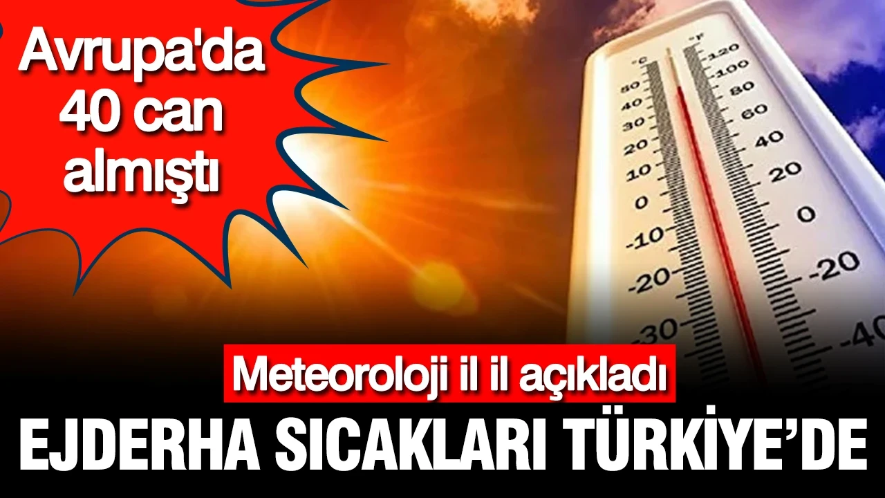 Meteoroloji il il açıkladı: Bir tarafta Ejderha sıcakları, bir tarafta gök gürültülü sağanak yağış