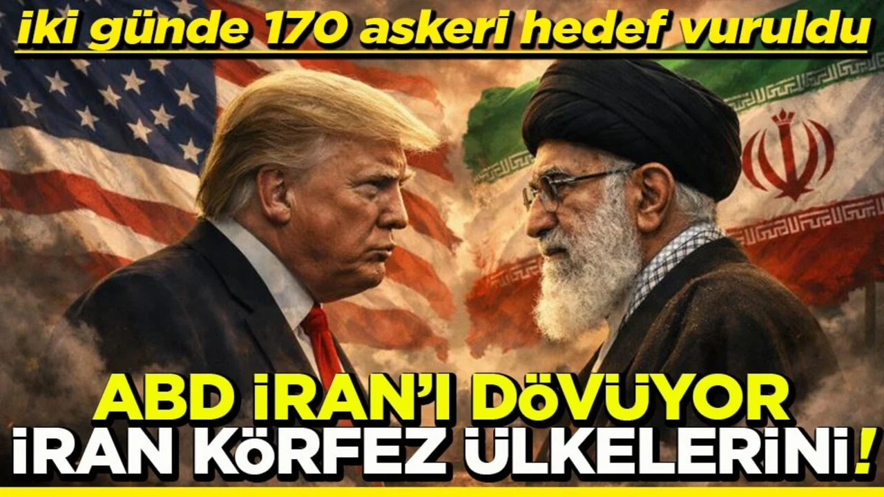 İki günde 170 askeri hedef vuruldu ABD İran’ı dövüyor, İran körfez ülkelerini
