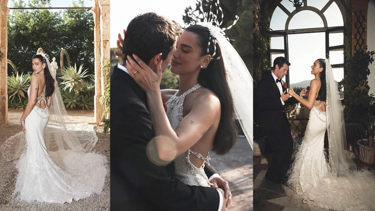 İşte Dua Lipa'nın düğününden yeni kareler