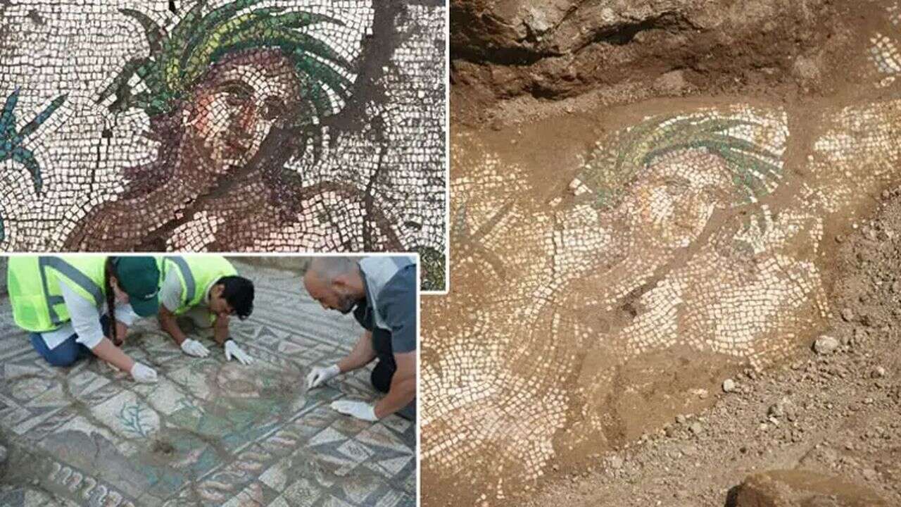 Aspendos'ta 3. yüzyıla ait "Genç Eurymedon" tasviri gün yüzüne çıkarıldı
