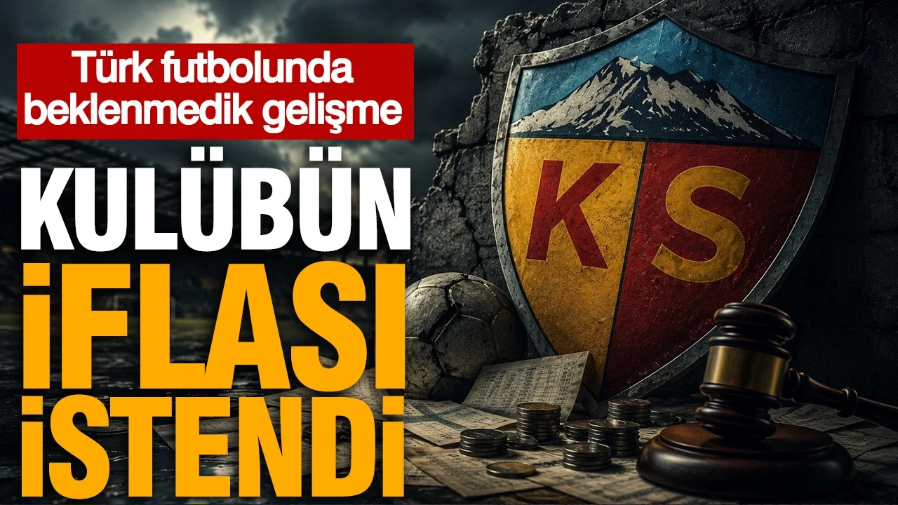 Türk futbolunda beklenmedik gelişme: Kulübün iflası istendi