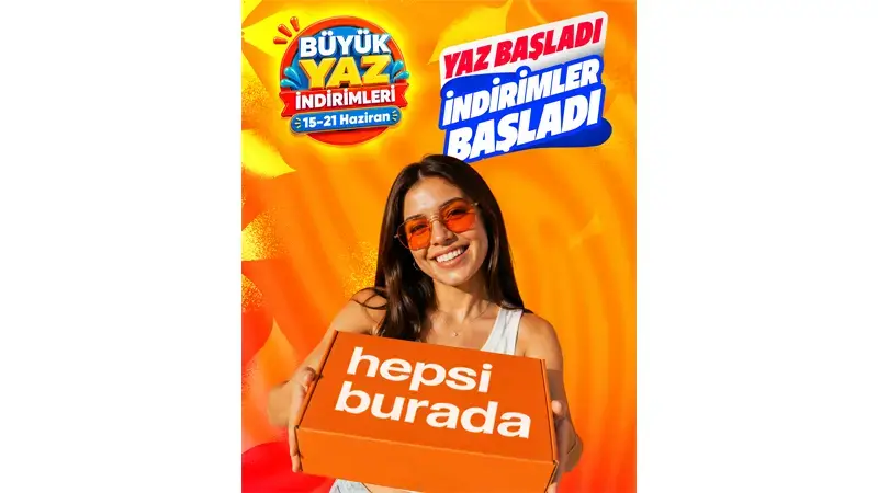 Hepsiburada büyük yaz indirimlerinin başladığını duyurdu