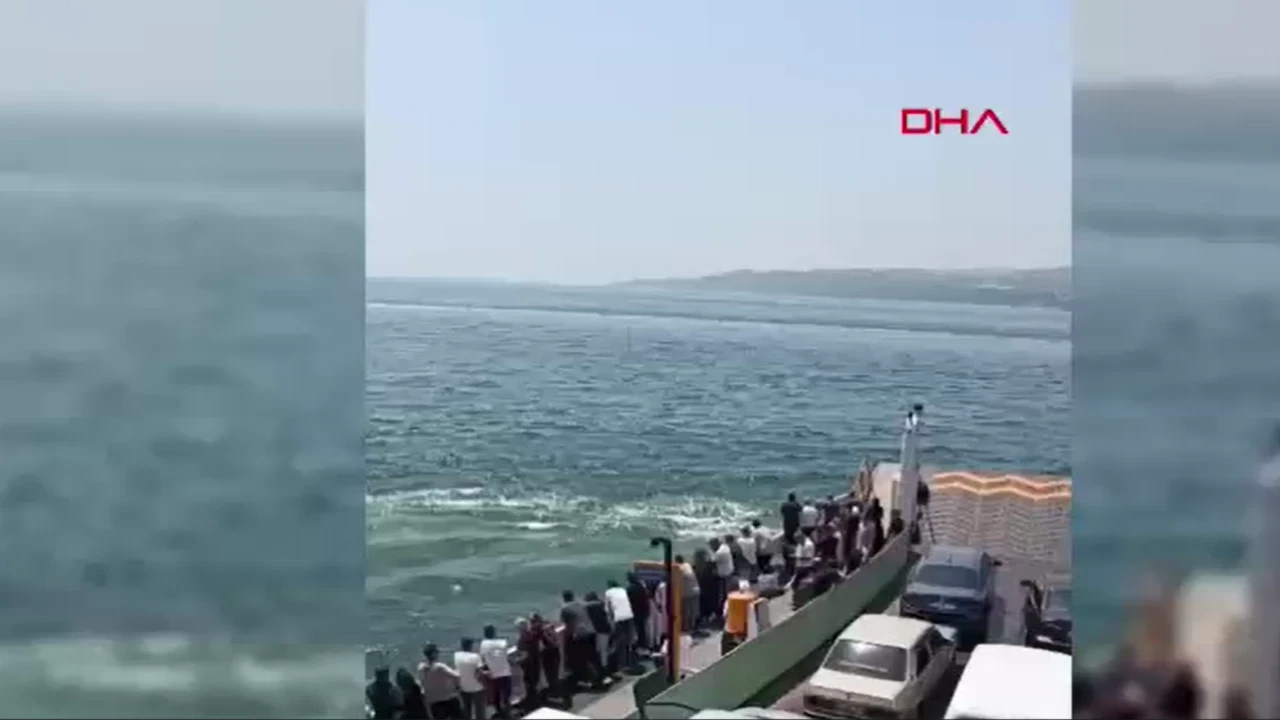 Feribottan düşen kişiyi büfe çalışanı kurtardı
