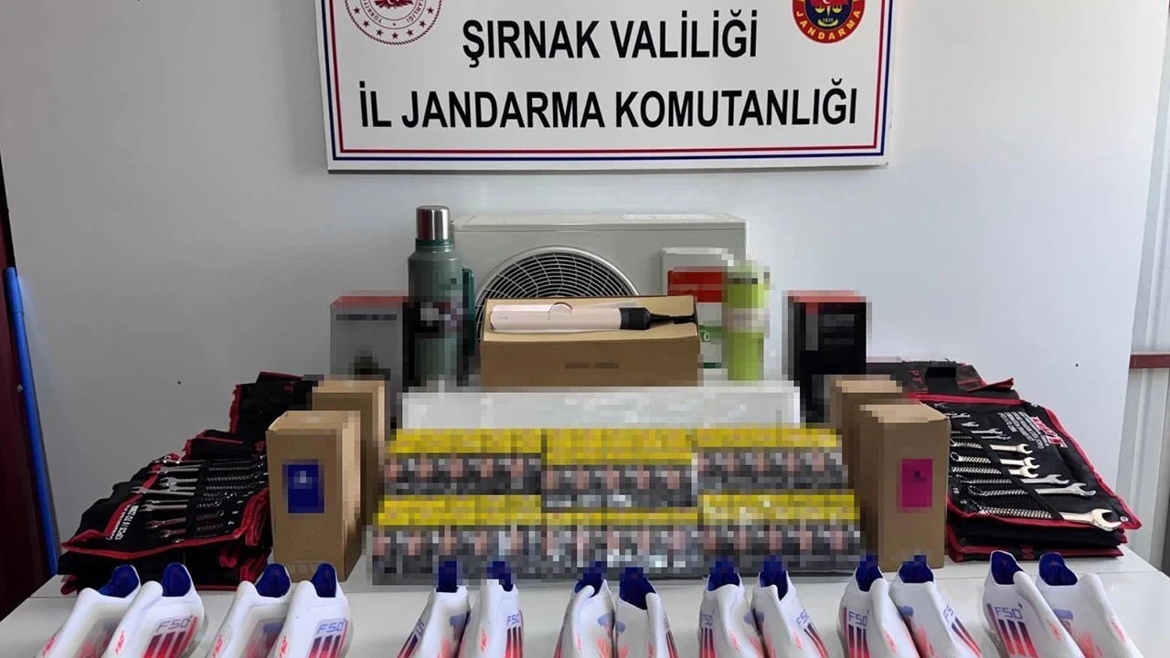 Şırnak’ta 18 milyon 764 bin liralık kaçak malzeme ele geçirildi