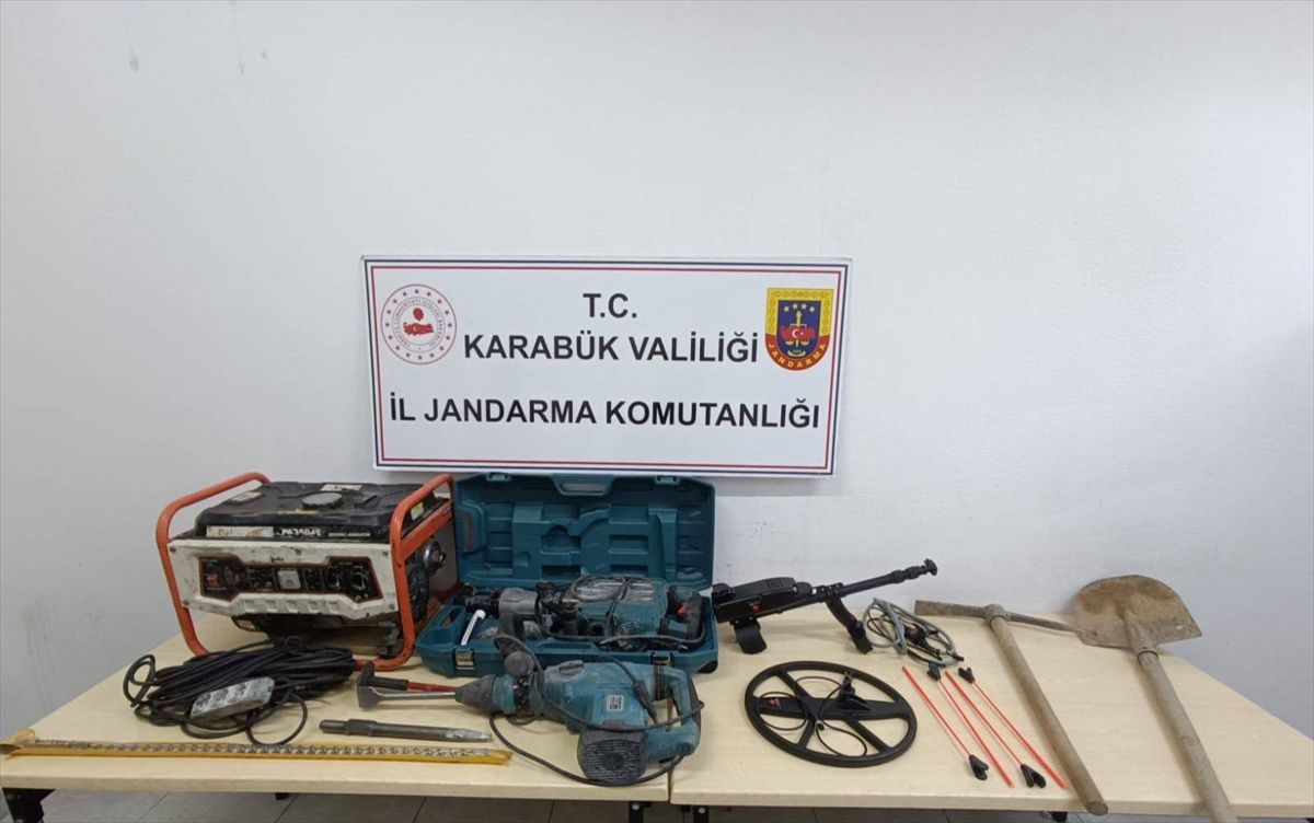 Karabük'te izinsiz kazı ve uyuşturucu operasyonlarında 10 şüpheli gözaltına alındı