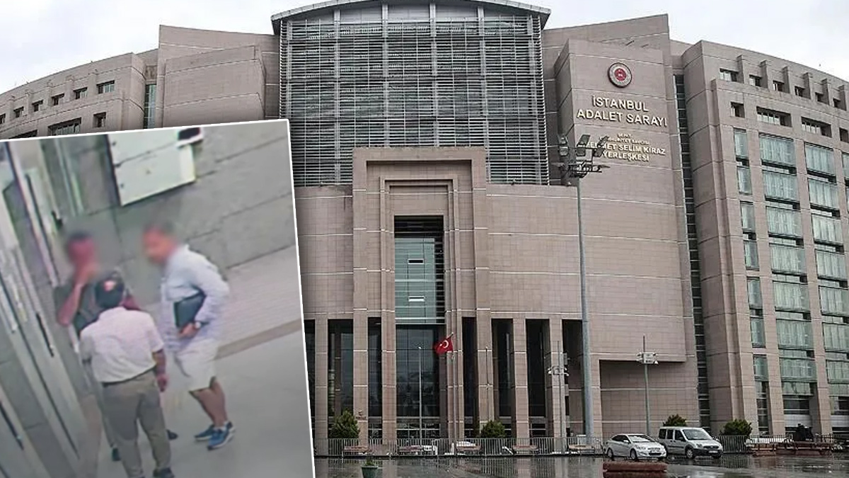 Kartı çalıp Çağlayan'a "hakim" olarak girdi. Dosya takibi yaparken yakalandı