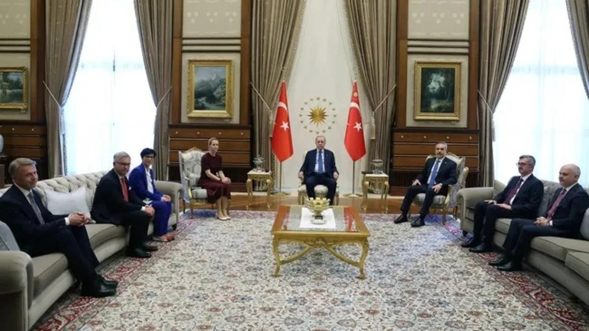 Başkan Recep Tayyip Erdoğan AB Heyeti'ni kabul etti
