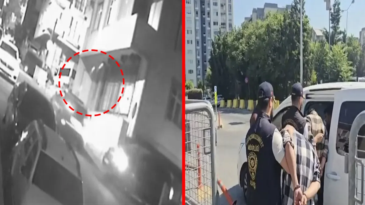Küçükçekmece'de otomobilden rastgele ateş açan 3 şüpheli tutuklandı! O anlar kamerada