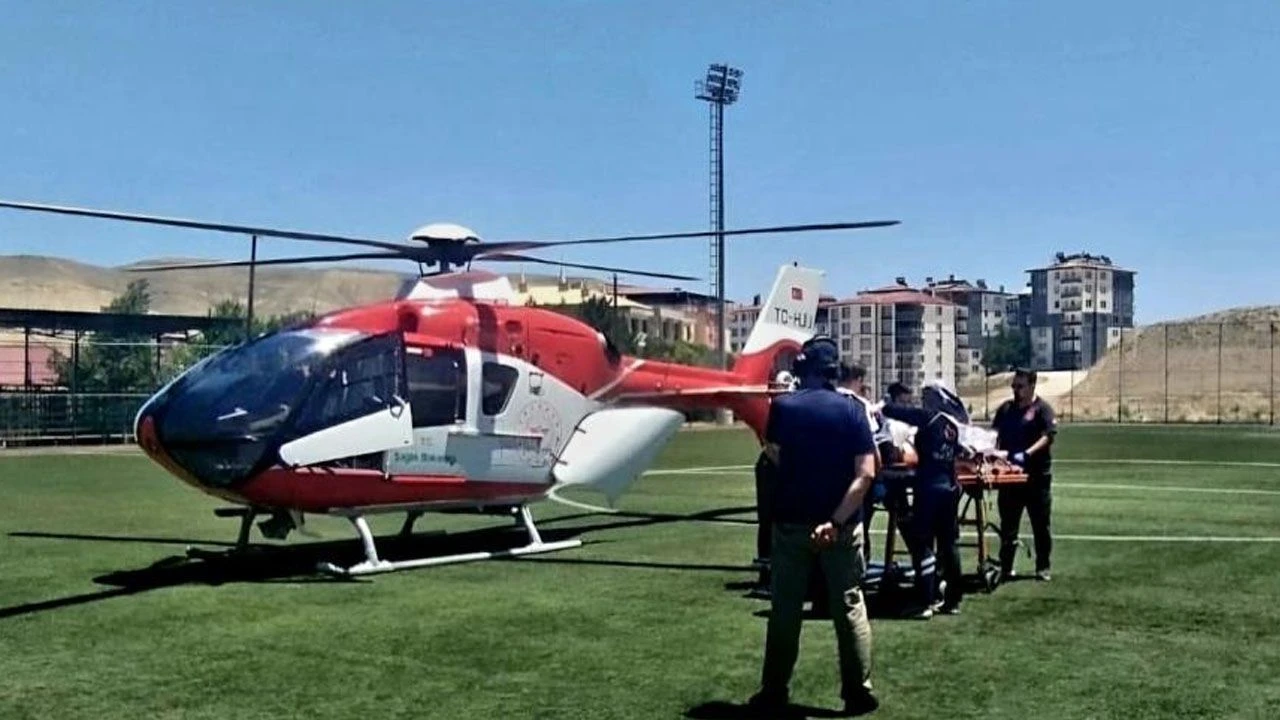 Öyle bir iş kazası yaşadı ki... Hava ambulansıyla sevk edildi