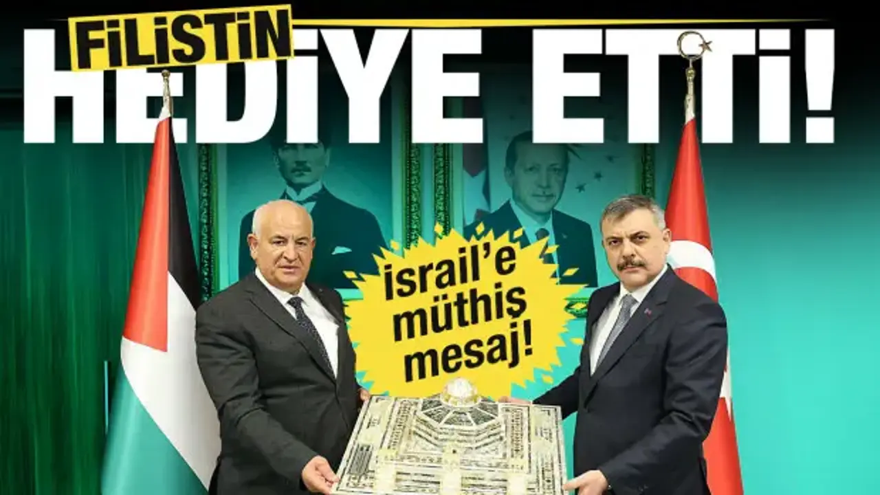 İçişleri Bakanlığı'nda görüştüler: Ziyad Hab El Rih'ten Bakan Çiftçi'ye manidar hediye