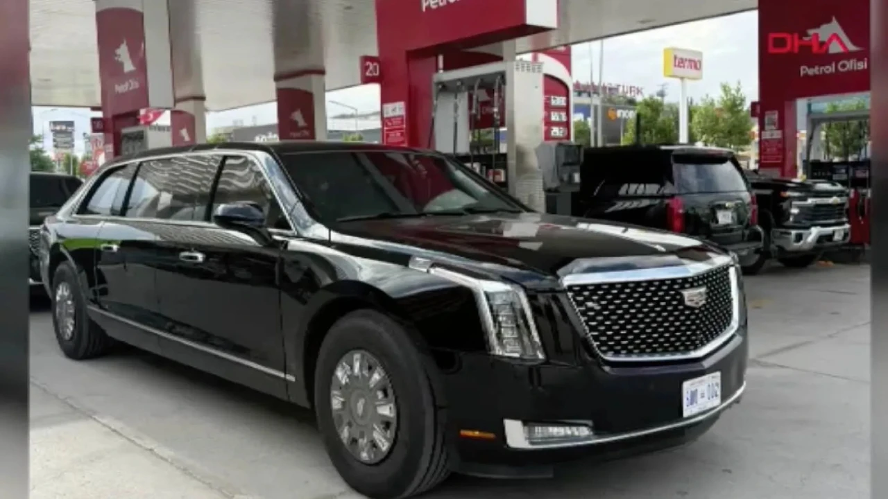 Trump'ın canavar lakaplı Cadillac'ı Ankara'ya geldi