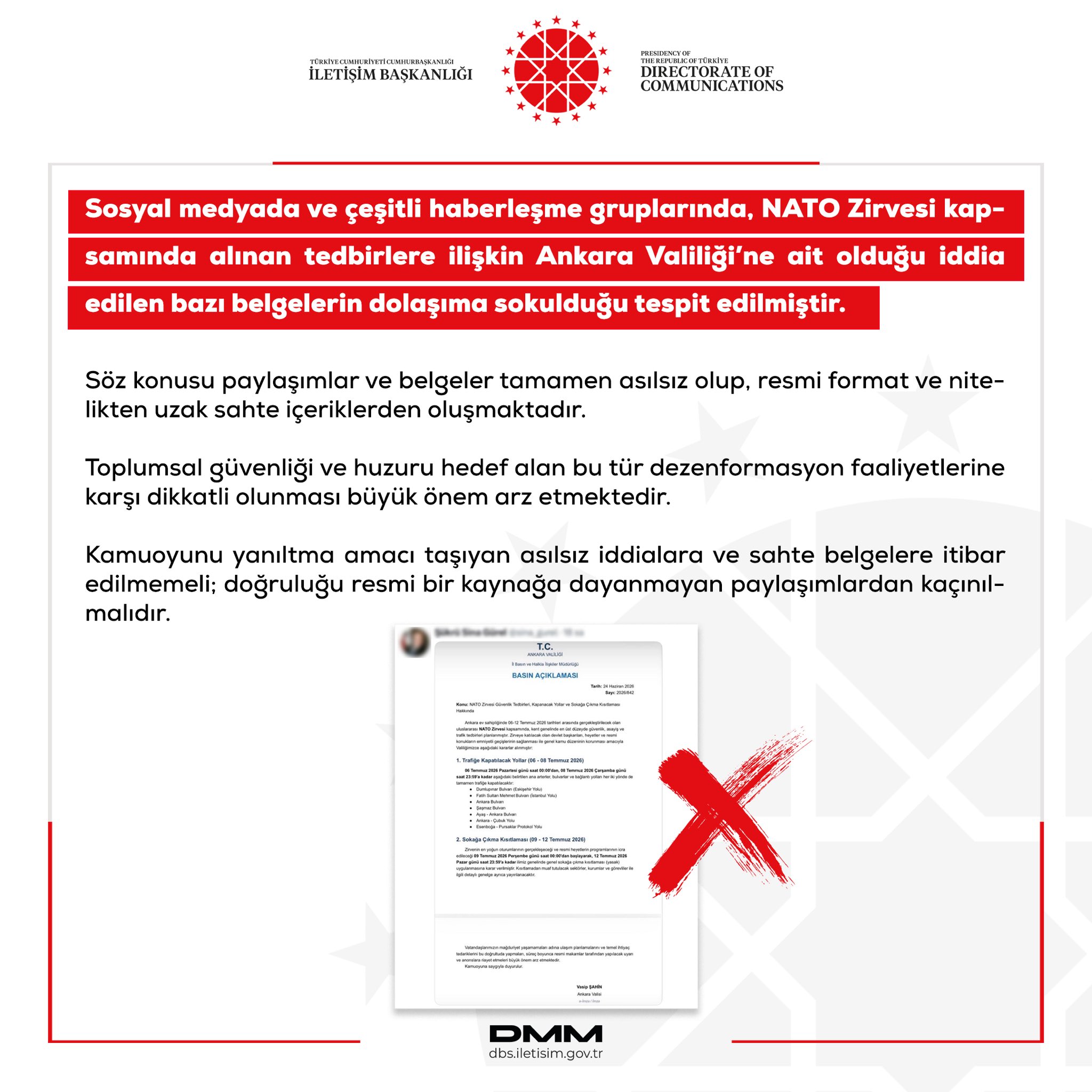 DMM'den 'sahte belge' uyarısı