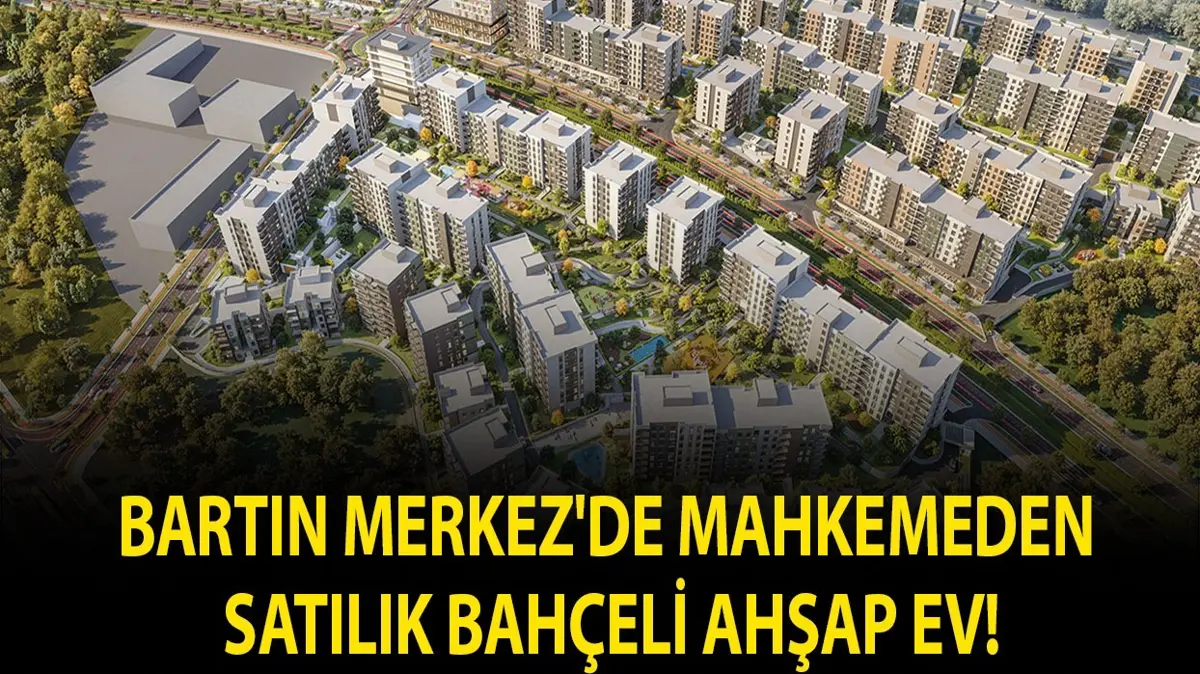 Bartın Merkez'de mahkemeden satılık bahçeli ahşap ev!