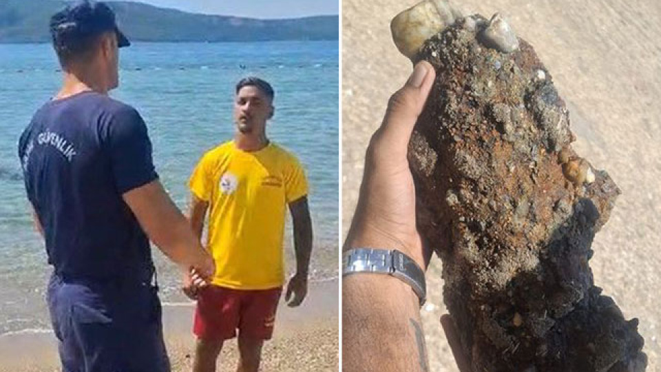 Plajda patlamamış mühimmat bulundu!