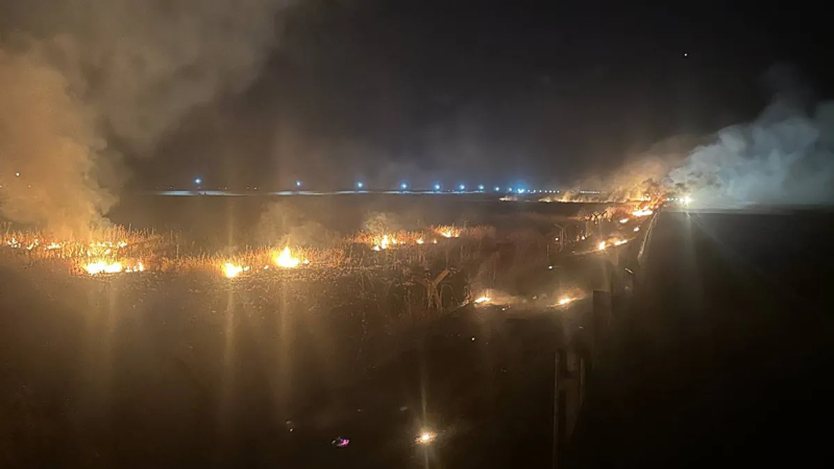 Mardin'de çıkan örtü yangını kontrol altında