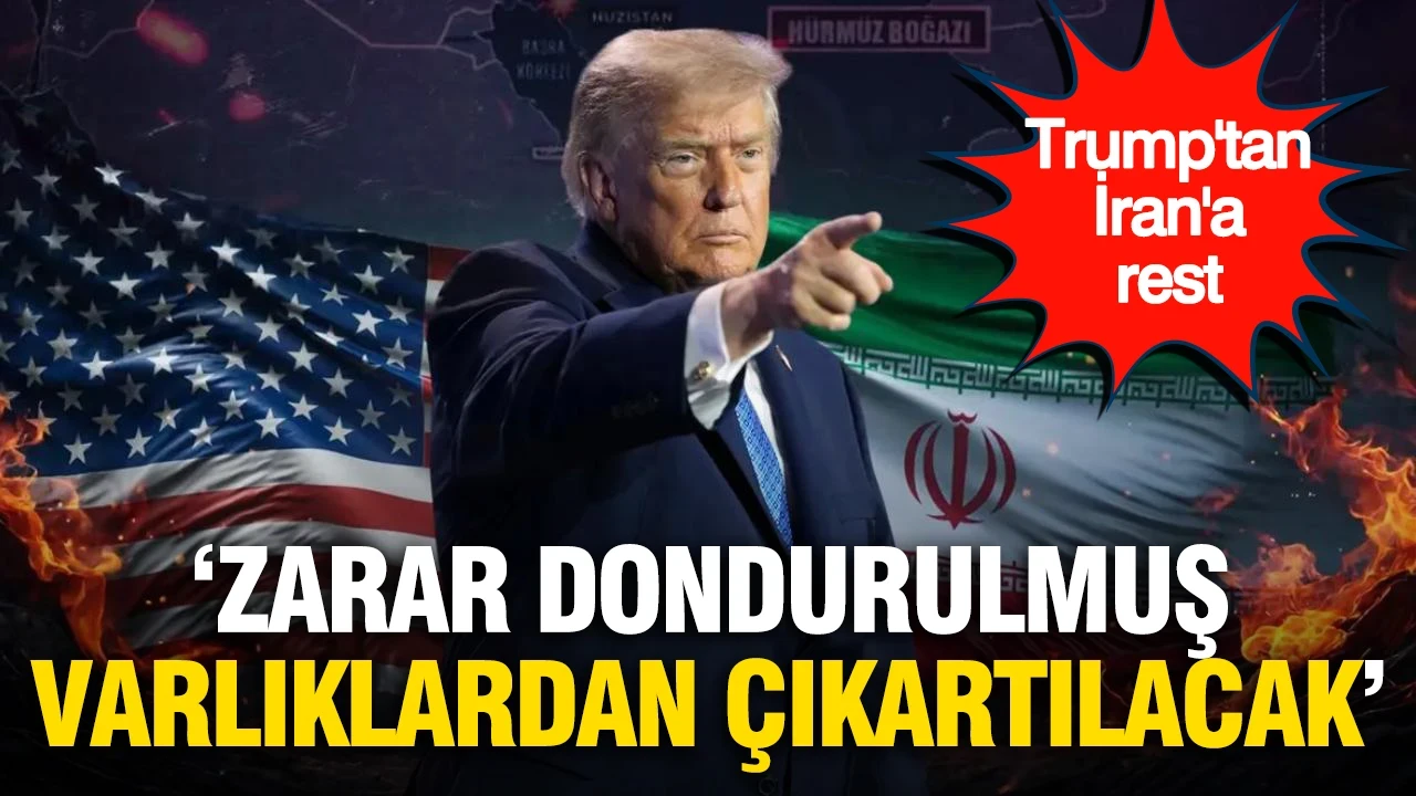 Trump'tan İran'a yeni rest: "Gemilere verilen zarar dondurulmuş varlıklardan karşılanacak"