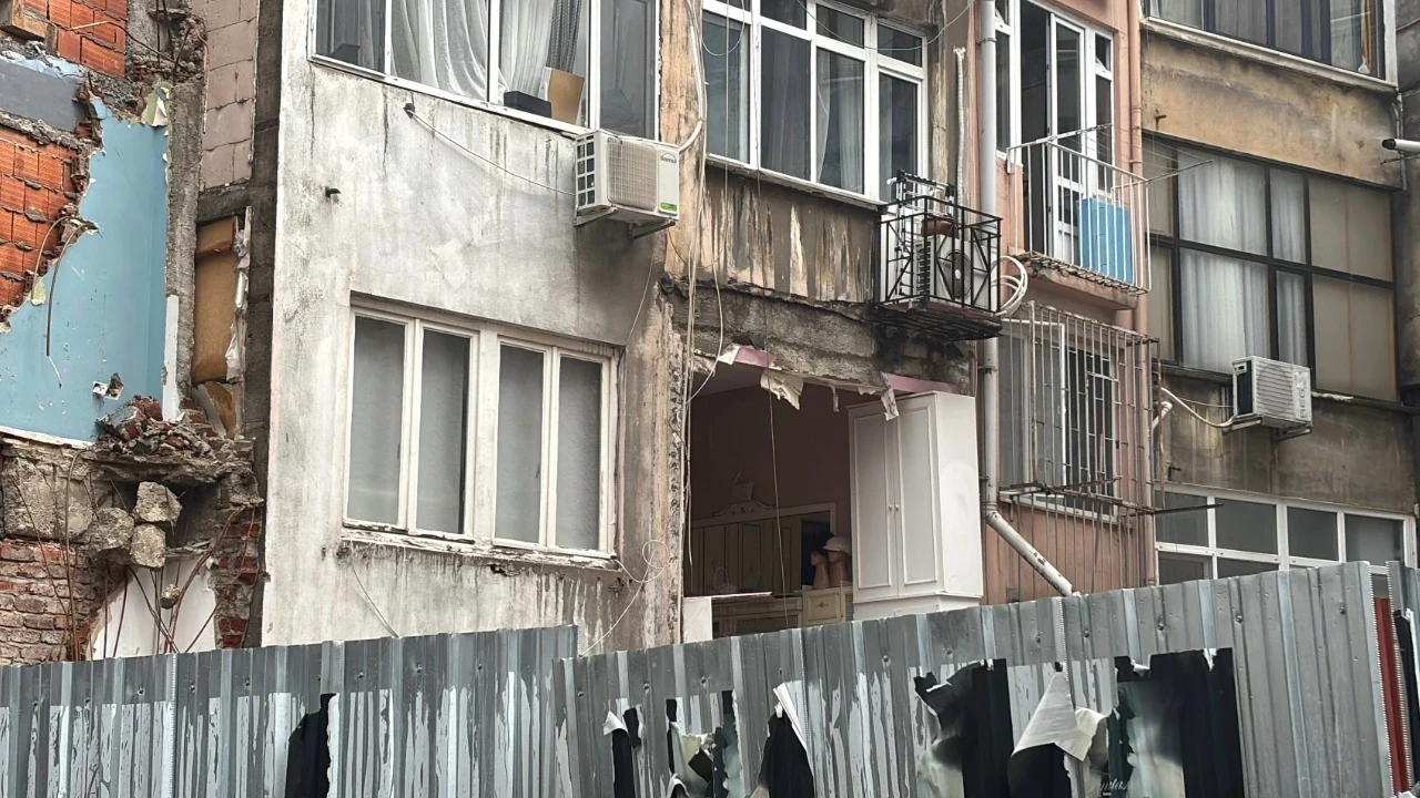 Nişantaşı'nda korku dolu anlar! Mahalleli deprem oldu zannetti