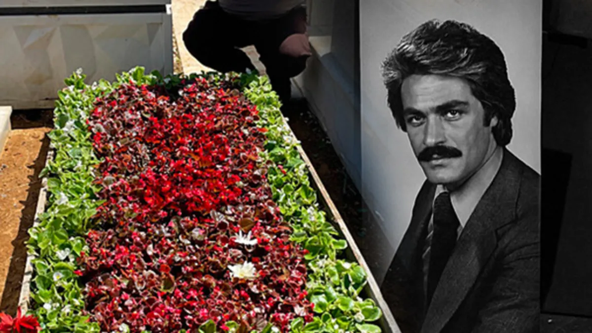 Sevenleri kabri başında toplandı! Kadir İnanır’ın mezarı çiçeklerle donatıldı...