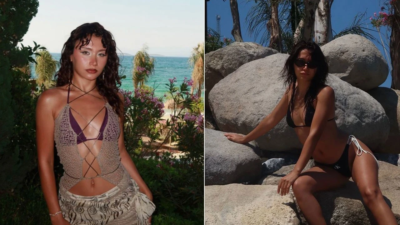 Manifest Hilal'den cesur tatil paylaşımı! Bikinili pozlarıyla sosyal medyayı salladı