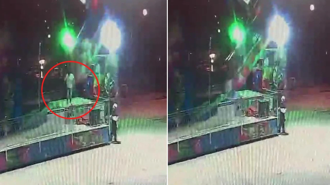 Lunaparkta feci ölüm: Kanlar içinde yere yığıldı! Yürek yakan anlar saniye saniye görüntülendi