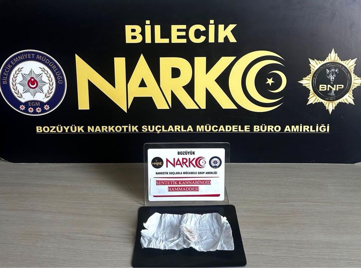 Bilecik'te uyuşturucu operasyonu: 1 şüpheli yakalandı