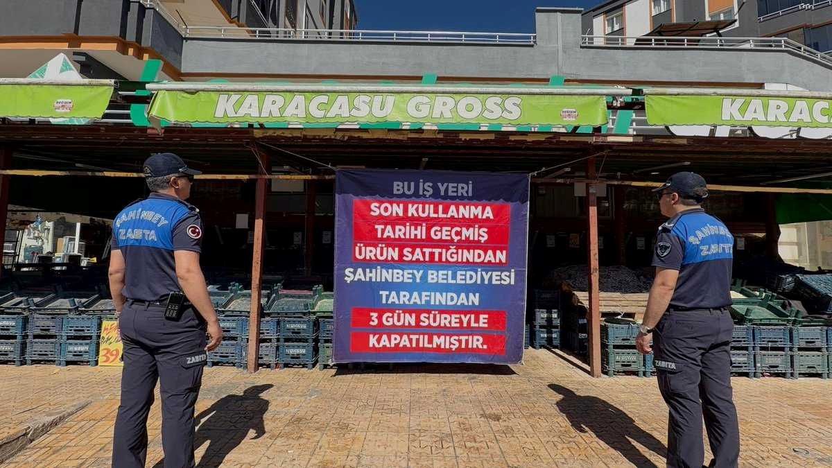 Gaziantep'te son kullanma tarihi geçmiş ürün satan iş yerine kapatma cezası