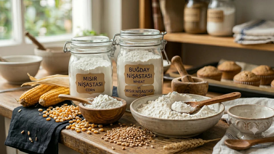 Mısır nişastası yerine buğday nişastası kullanılır mı?