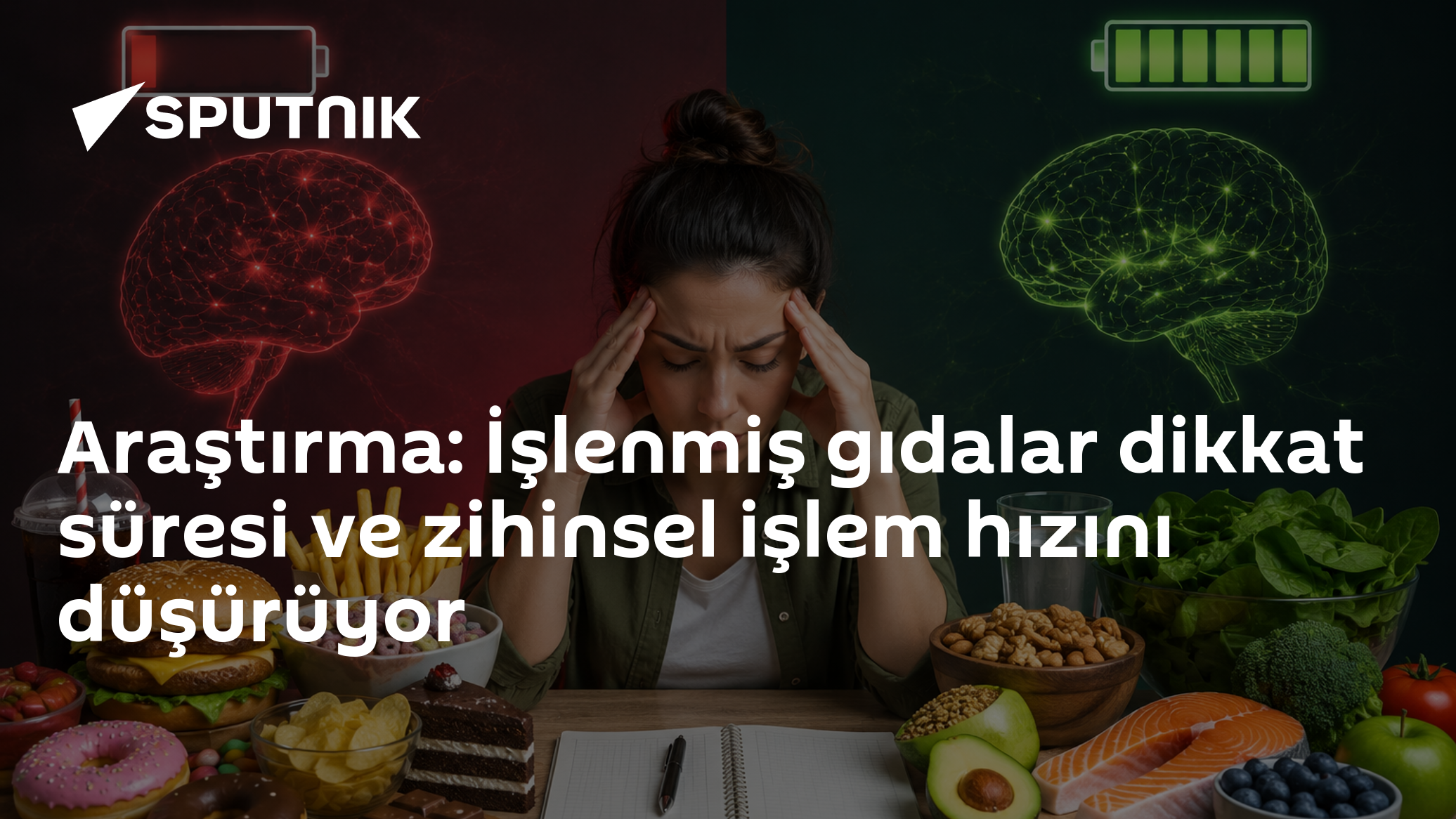 Araştırma: İşlenmiş gıdalar dikkat süresi ve zihinsel işlem hızını düşürüyor