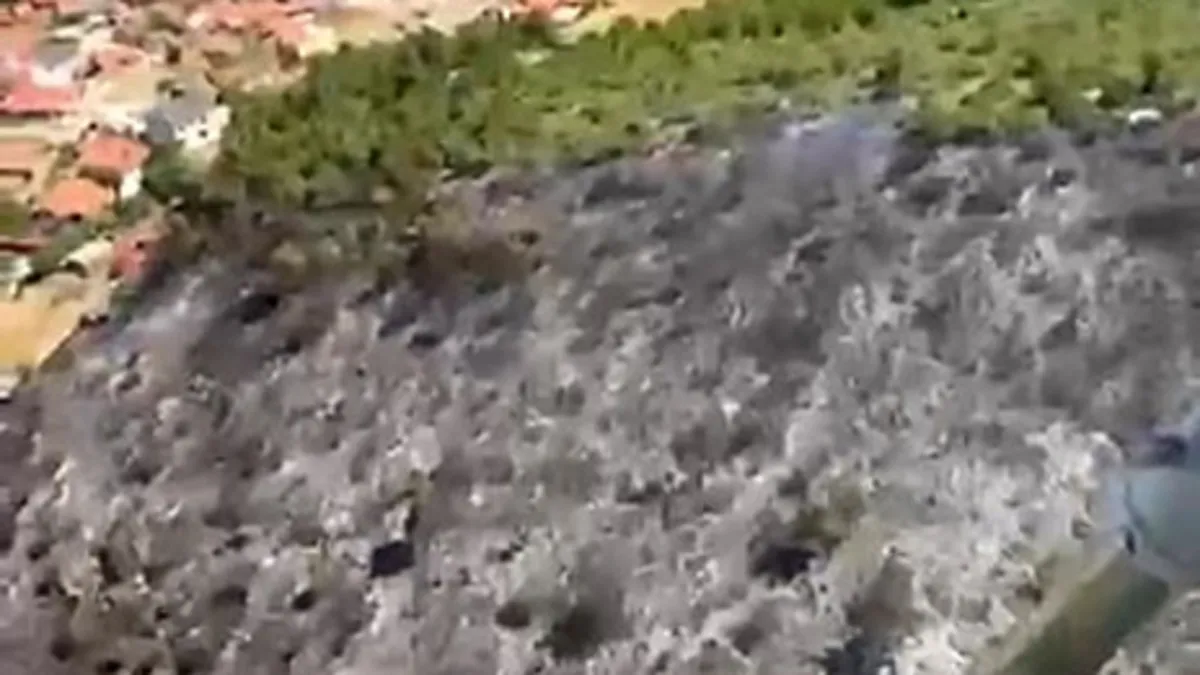 Balıkesir'deki orman yangınına havadan ve karadan müdahale ediliyor