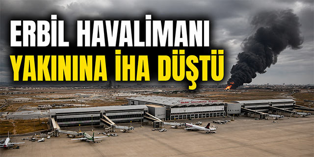 Erbil Uluslararası Havalimanı yakınına İHA düştü
